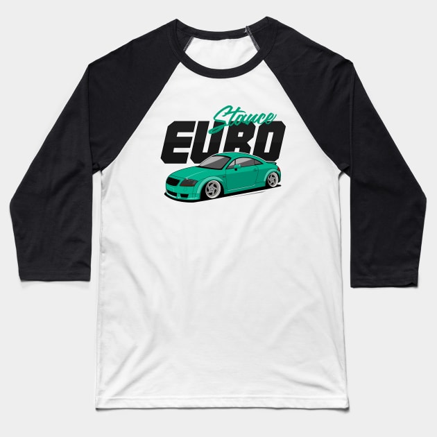Audi TT Stance Baseball T-Shirt by shketdesign
